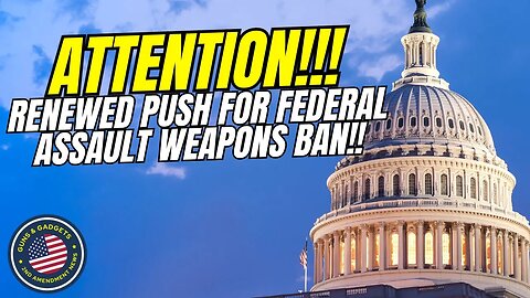 ATTENTION: Renewed Push For Federal Assault Weapons Ban!