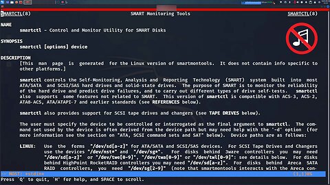Free HDD SSD SMART Table Reader for Linux - SmartMonTools SmartCTL (No Music)