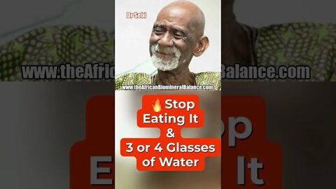 DR SEBI - STOP EATING - 3 to 4 GLASSES of WATER #shorts #drsebi #drsebiapproved #fasting #water