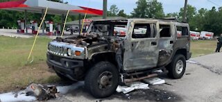 Hummer ignites and burns up in Florida