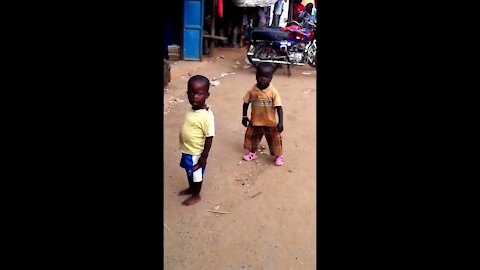 Hilarious dancing Ugandan boy!