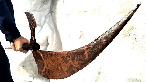 Restoration Grim reaper scythe giant | Restore Melee weapon antique rusty