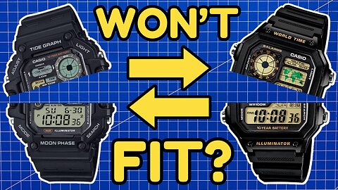 Casio WS-1700H Review & MODS! ⌚🔁⌚ Incompatible?!