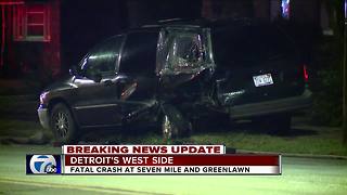 1 Killed in Detroit Crash Overnight