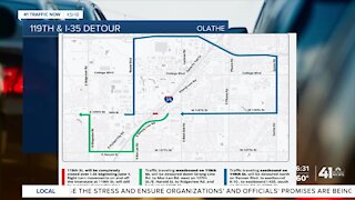 119th Street Bridge over Interstate 35 closes for 90 days