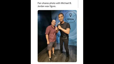 Michael B. Jordan Wax Figure 😱, Fans Share Photo With Michael B. Jordan Wax Figure