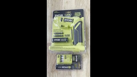 Unboxing the Ryobi USB Lithium Screwdriver Model #FVD50K & Battery Model #FVB02