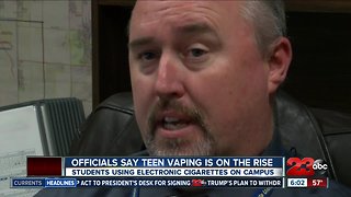 Teen vaping on the rise, students using e-cigarettes on campus