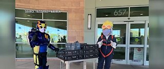Aviators swag & treat bags donated to hospitals