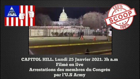 USA/WASHINGTON-CAPITOL Hill. 25 janvier 2021 (3h du mat'). Arrestations ou récupération des enfants au Congrès... Lire descriptif