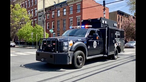 Jersey City NJ Police ESU Emergency Service Unit & JC Medical Center MC-40 & MC-56 Responding