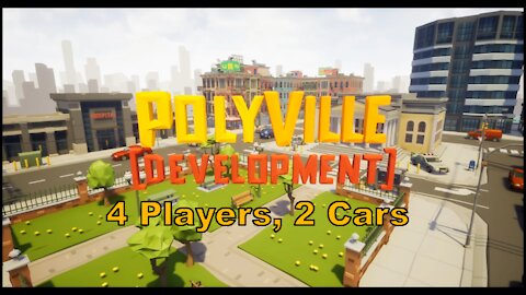 PolyVille Development - 4 Players, 2 Cars