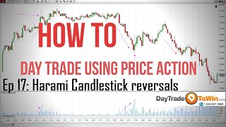 How to day trade using price action Day trading for beginners episode 17 Candlestick reversals