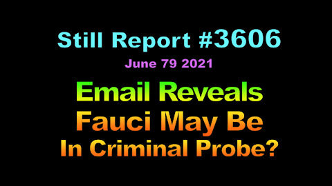 Suspicious Redactions in Fauci Emails?, 3606