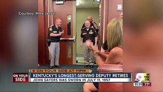 Longest serving Kentucky officer retires from Campbell County Sheriff's Office
