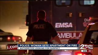 Tulsa Police search for arson suspect
