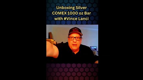 #Unboxing Silver COMEX 1000 oz Bar with #VinceLanci