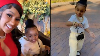 Cardi B's Daughter Kulture Visits The Amusement Park Wearing A Rolex! 🎡