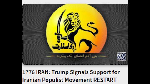 1776 IRAN: Trump Signals Support for Iranian Populist Movement RESTART