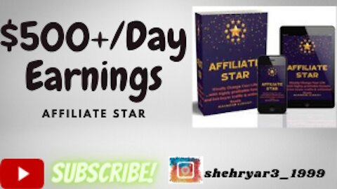 AFFILIATE STAR $500+/Day Earnings Marketing Boss Game Changing” traffic source
