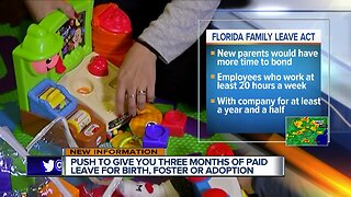 Florida Family Leave Act would give new parents 3 months of paid family leave