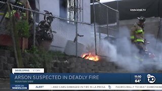 Arson suspected in deadly fire