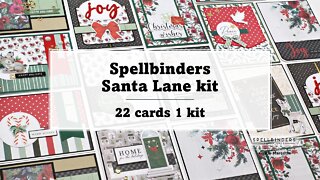 Spellbinders | Santa Lane Christmas kit | 22 cards 1 kit
