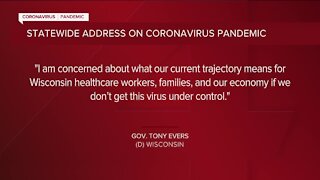 Gov. Tony Evers to deliver statewide COVID-19 address on Tuesday