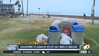Beach clean-up effort taking place at San Diego beaches