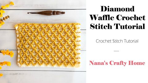 Diamond Waffle Crochet Stitch Tutorial