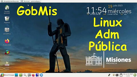 GobMis GNU/Linux 3.1.1 "Aguará Guazú". Distro da Administração Pública de Misiones