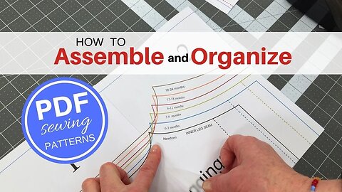 How To Assemble and Organize PDF Sewing Patterns