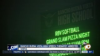 Rancho Buena Vista high speech therapist arrested