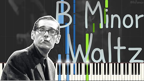 Bill Evans Trio - B Minor Waltz 1977 (for Ellaine) Jazz Piano Synthesia + Double Bass by @MidiTools