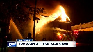 Two overnight fires ruled arson