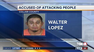 Man arrested for attacking people in Collier County