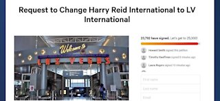 Online petition gaining further support to halt Harry Reid's name on Las Vegas airport