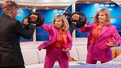 Shocking Moment: Kate Garraway PUNCHES Richard Madeley live on GMB before Squaring up to KSI