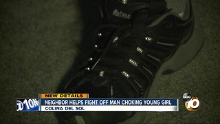 Neighbor helps fight off man choking young girl