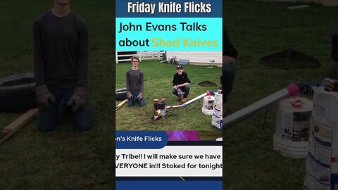 Juhvon's Knife Flicks (John Evans) talks about Shed Knives! | Shed Knives #shedknives #shorts