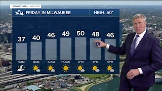 Temps fall into the 40s Thursday evening