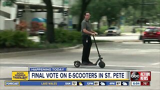 Final vote on e-scooters in St. Pete to happen today