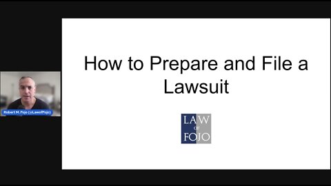Podcast Episode #18: How to Prepare and File a Lawsuit