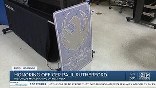 Honoring Officer Paul Rutherford