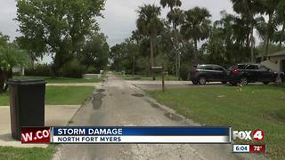 Storm damage recorded in North Fort Myers