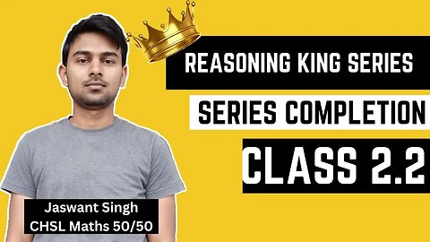 Alphabet Series Class | Reasoning King Series by Jaswant Sir Class 2.2 #reasoning #series #mews