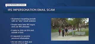 IRS warning university students, staff about new tax scam