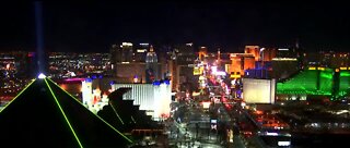 New lights on the Luxor in Las Vegas