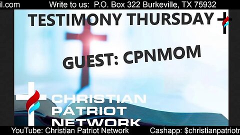 CPN LIVE #128: Testimony Thursday
