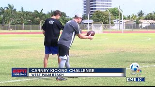 John Carney Kicking Challenge